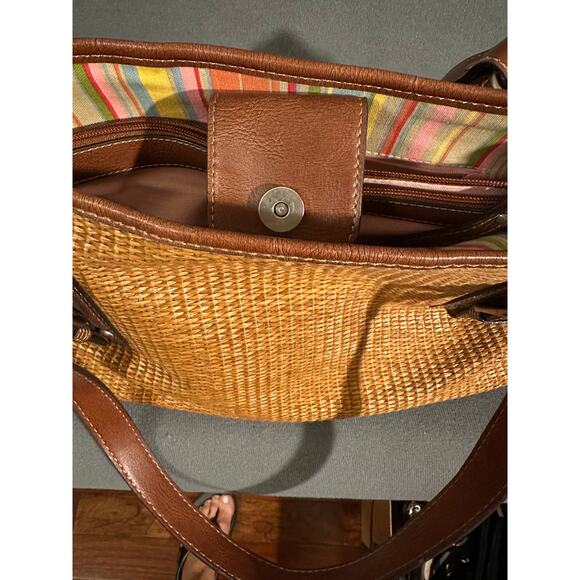 Fossil basket weave shoulder bag - Picture 5 of 11